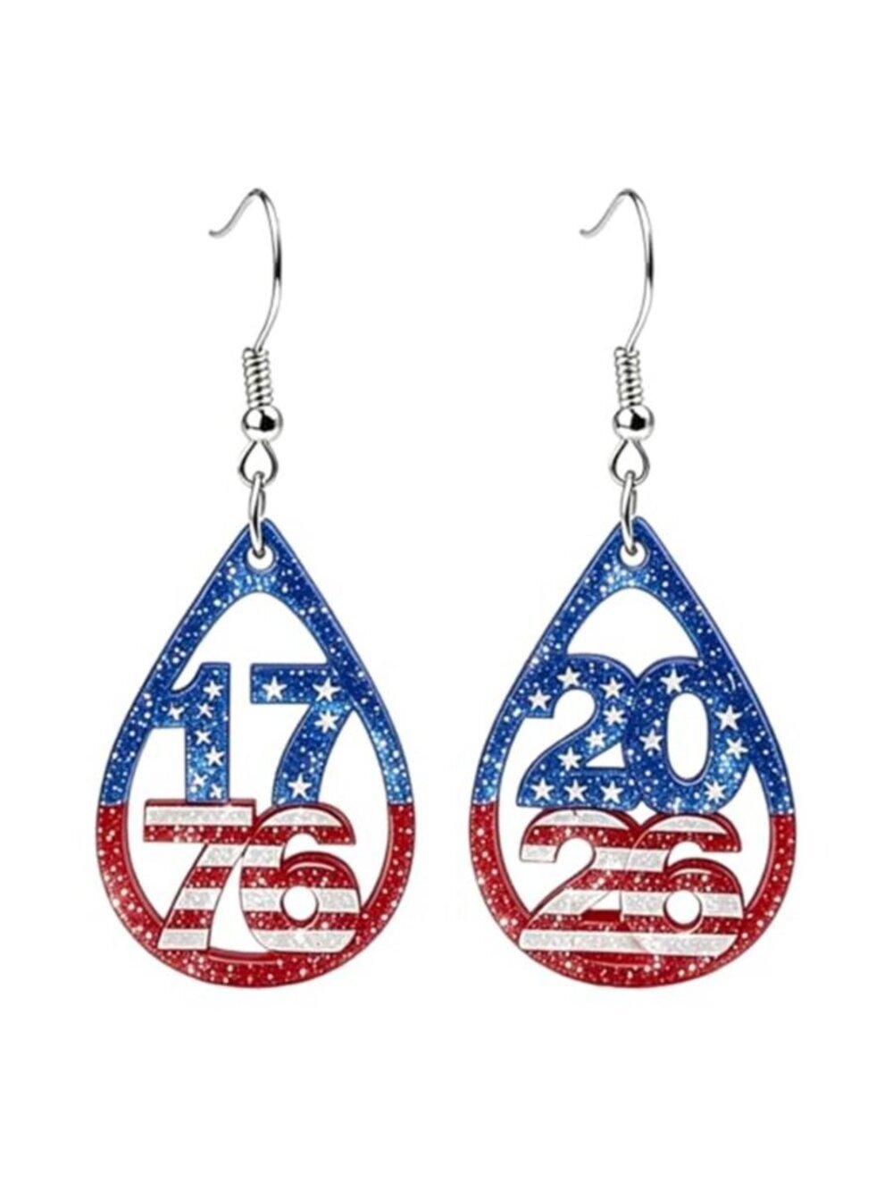 USA 250th Anniversary Teardrop Earring